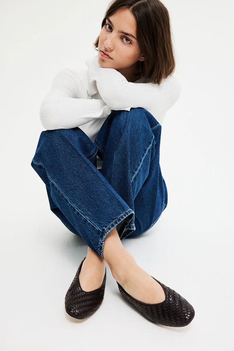 H&M Braided pallet pumps